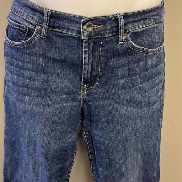 Lucky Brand Sweet’N Low Dark Wash Whiskering Distressed BootCut Ankle Jean-10/30 - Picture 3 of 16